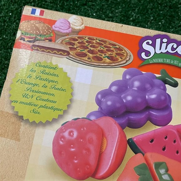 Pretend Food Play Set FRUITS Red Box Food and Accessories 11 Pcs Easy-Slide NEW - Picture 13 of 13